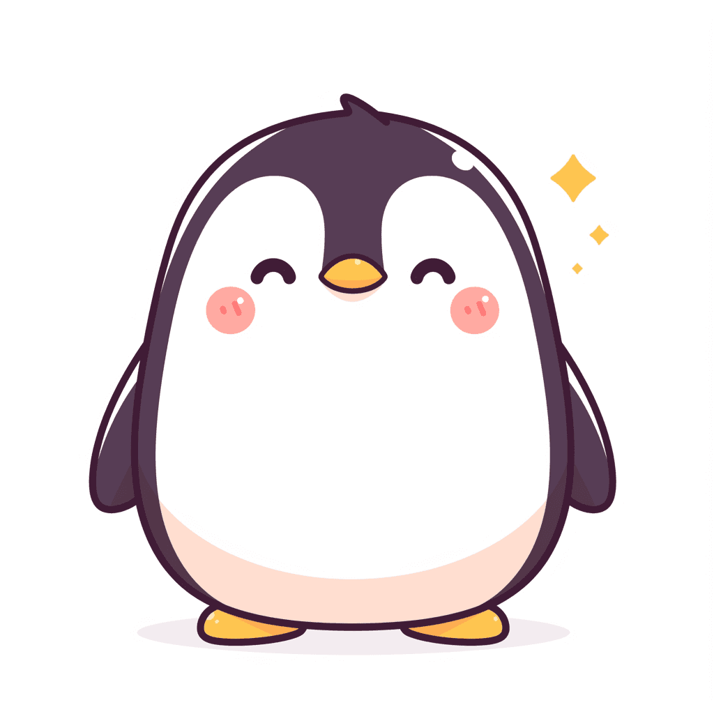 Penguin Zip original repeating artwork