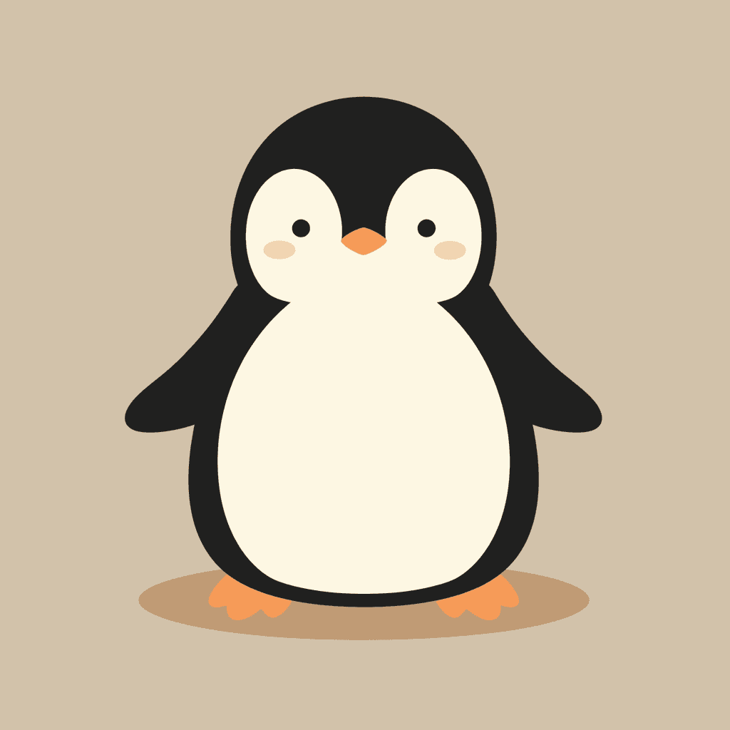 Penguin Carnival original repeating artwork