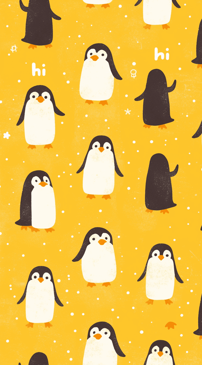 Penguin Groove original repeating artwork