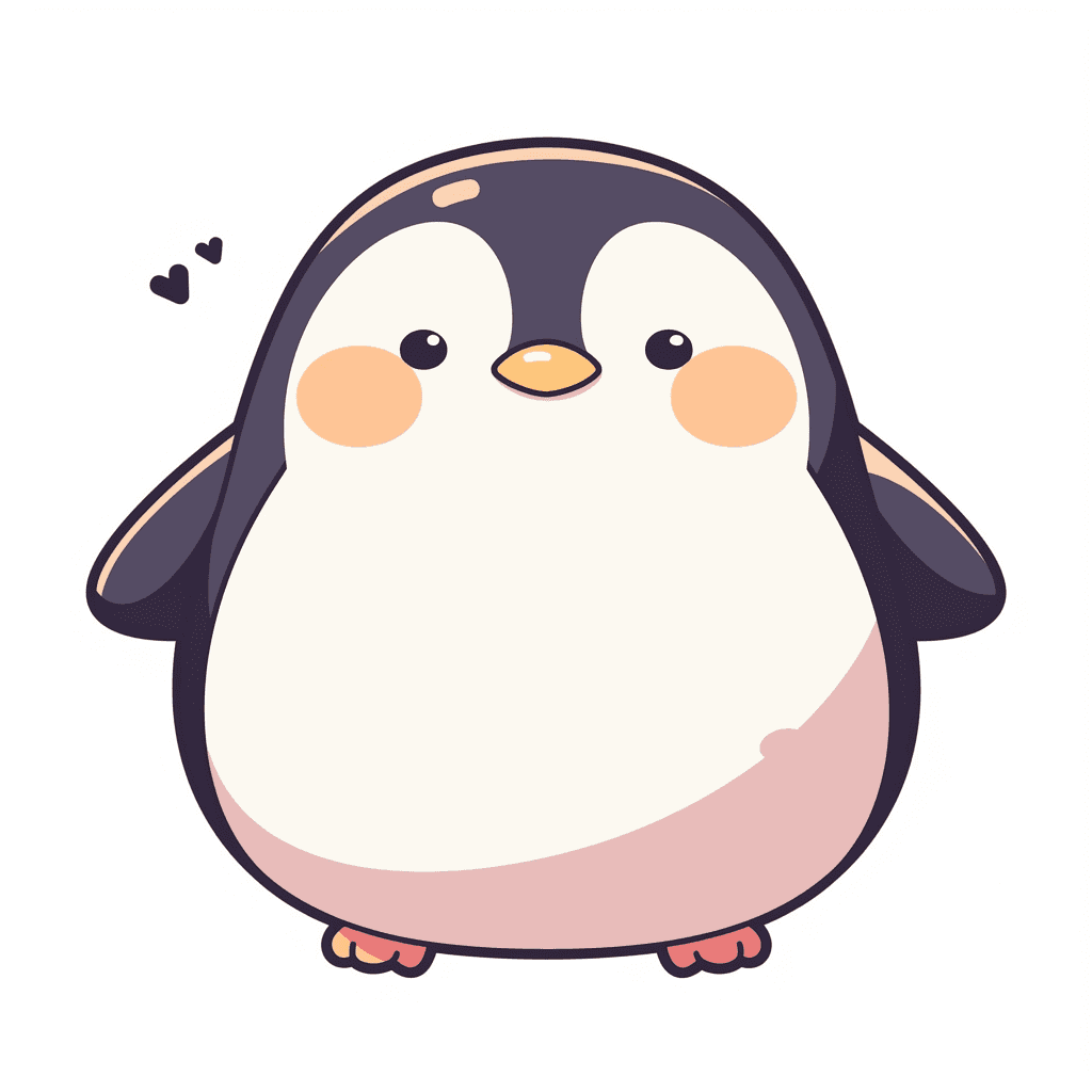 Penguin Seek original repeating artwork