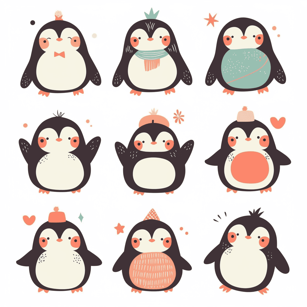 Penguin 055 original repeating artwork