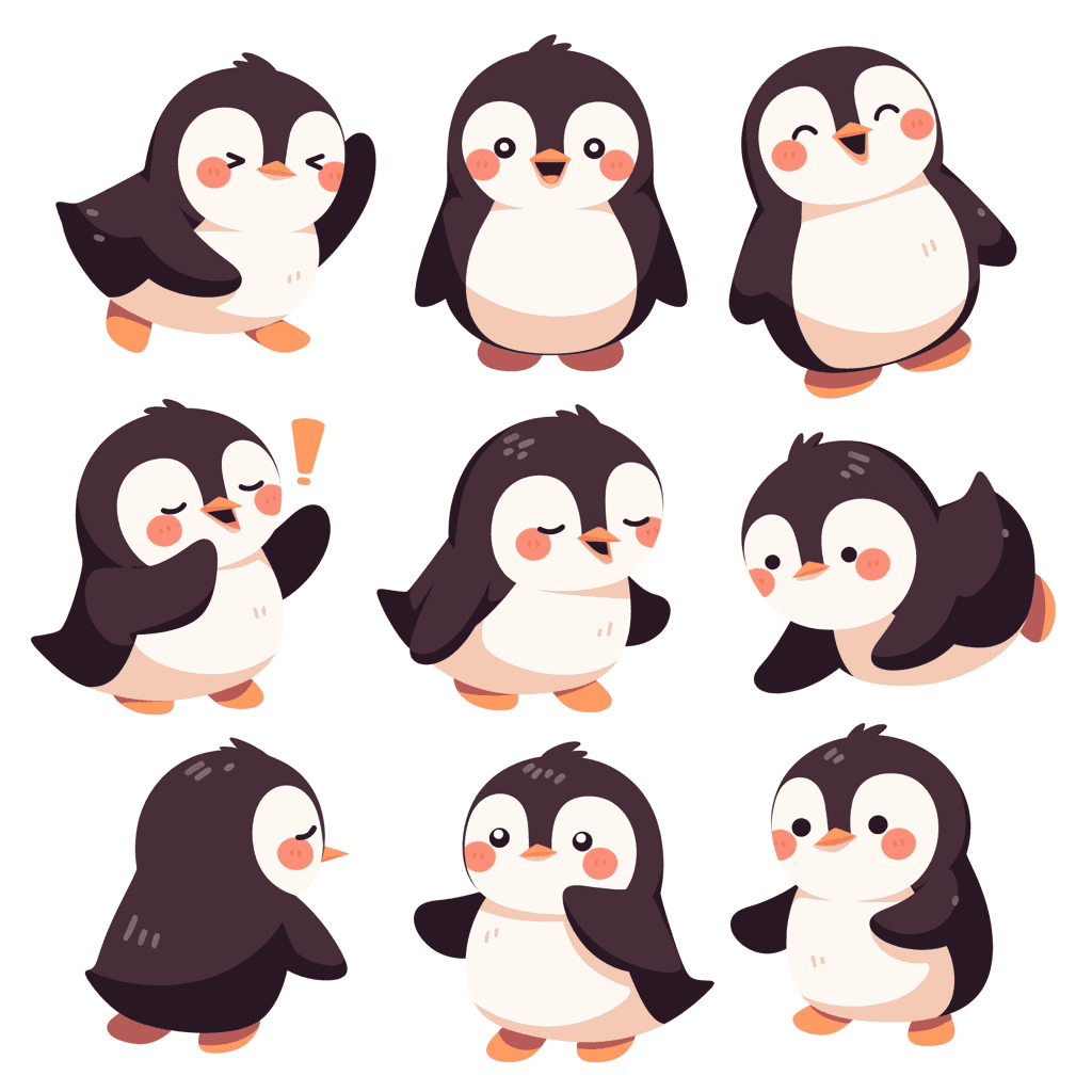 Penguin 076 original repeating artwork