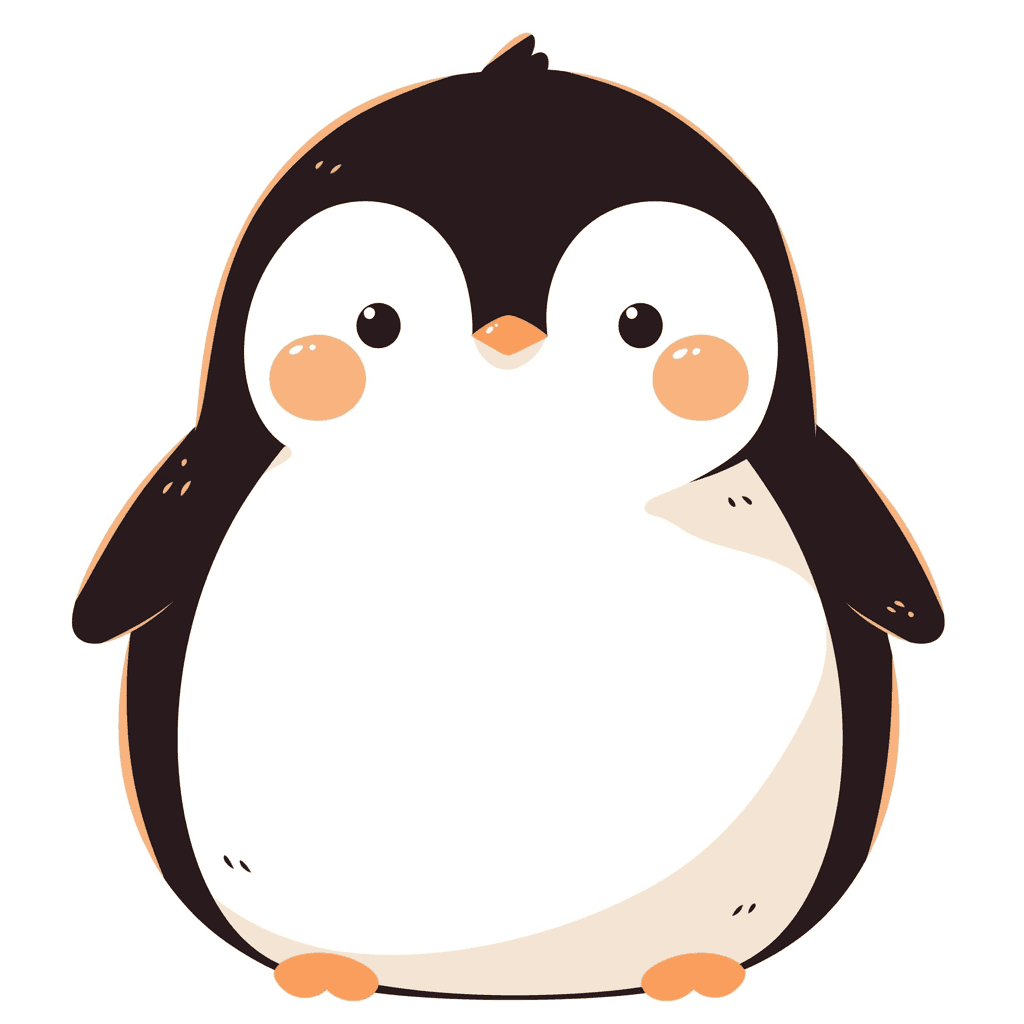 Penguin Grow original repeating artwork
