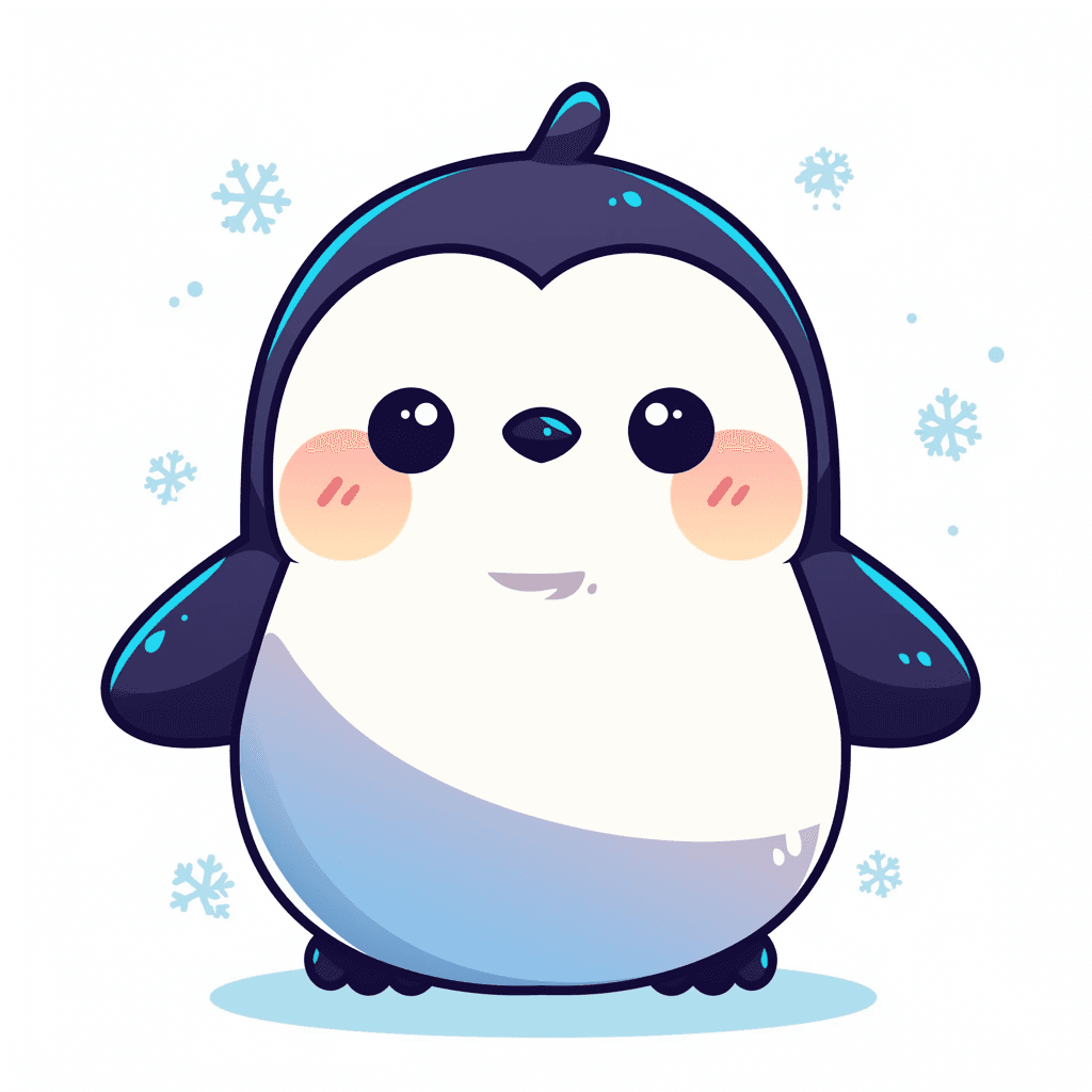 Penguin Hue original repeating artwork