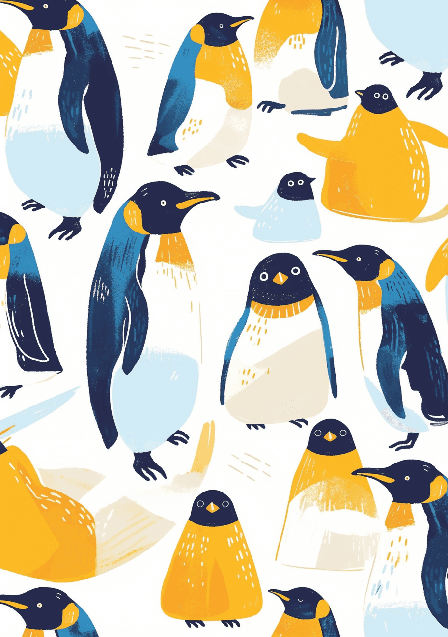 Penguin 054 original repeating artwork