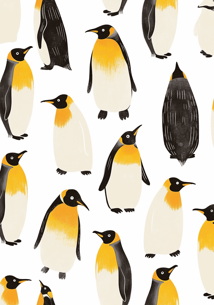Penguin 004 original repeating artwork