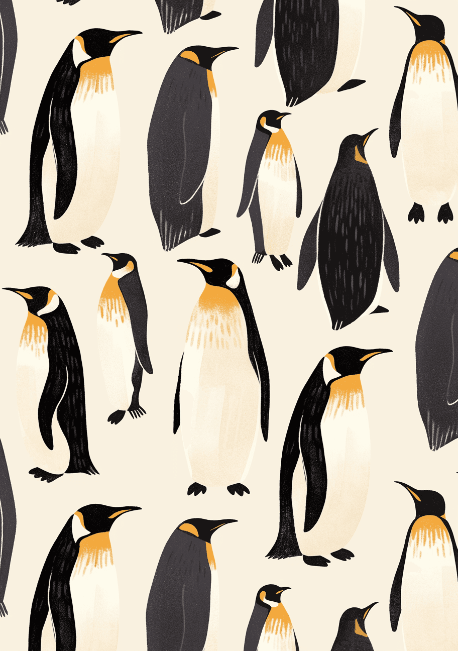 Penguin 018 original repeating artwork