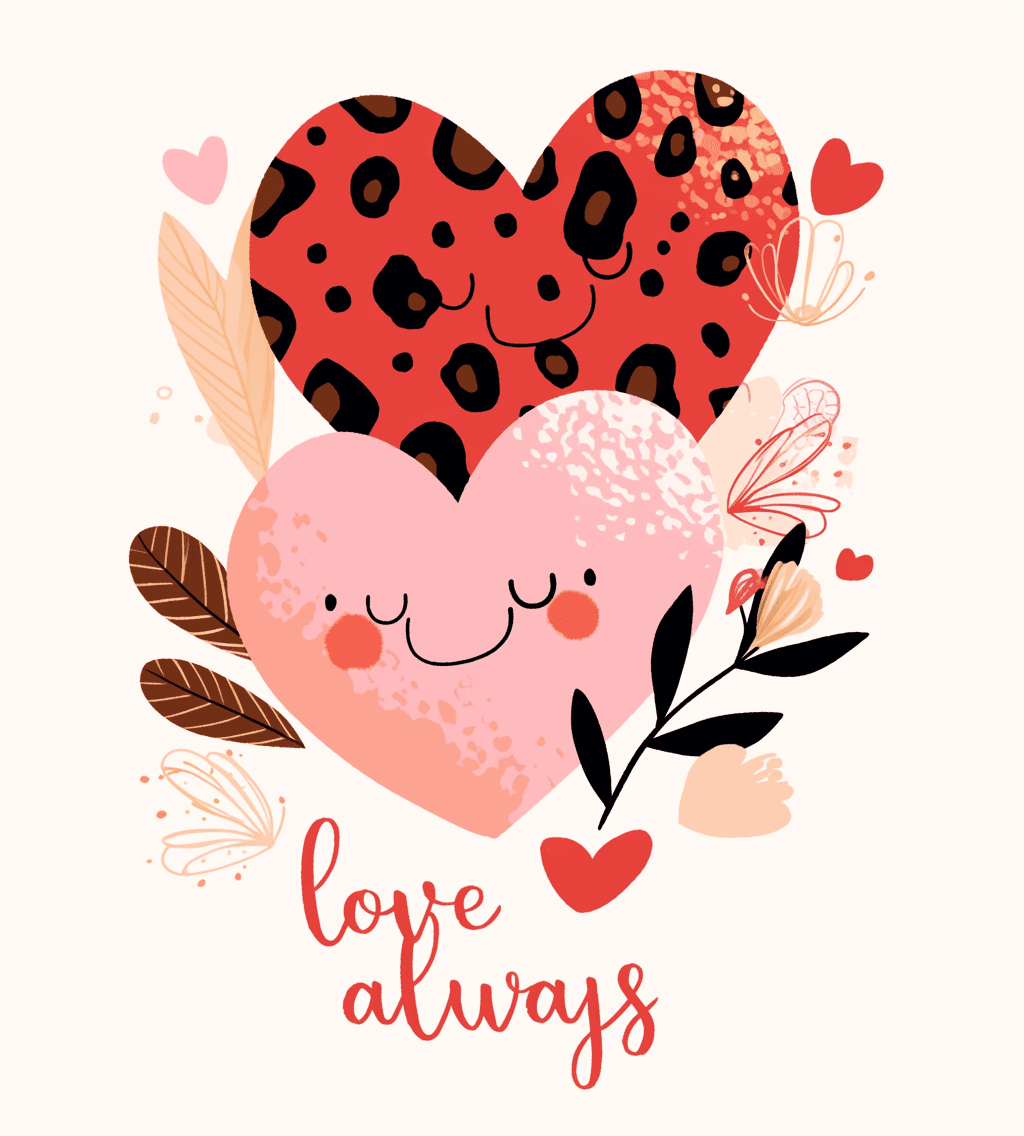 Sweet Cool Heart Jam original repeating artwork