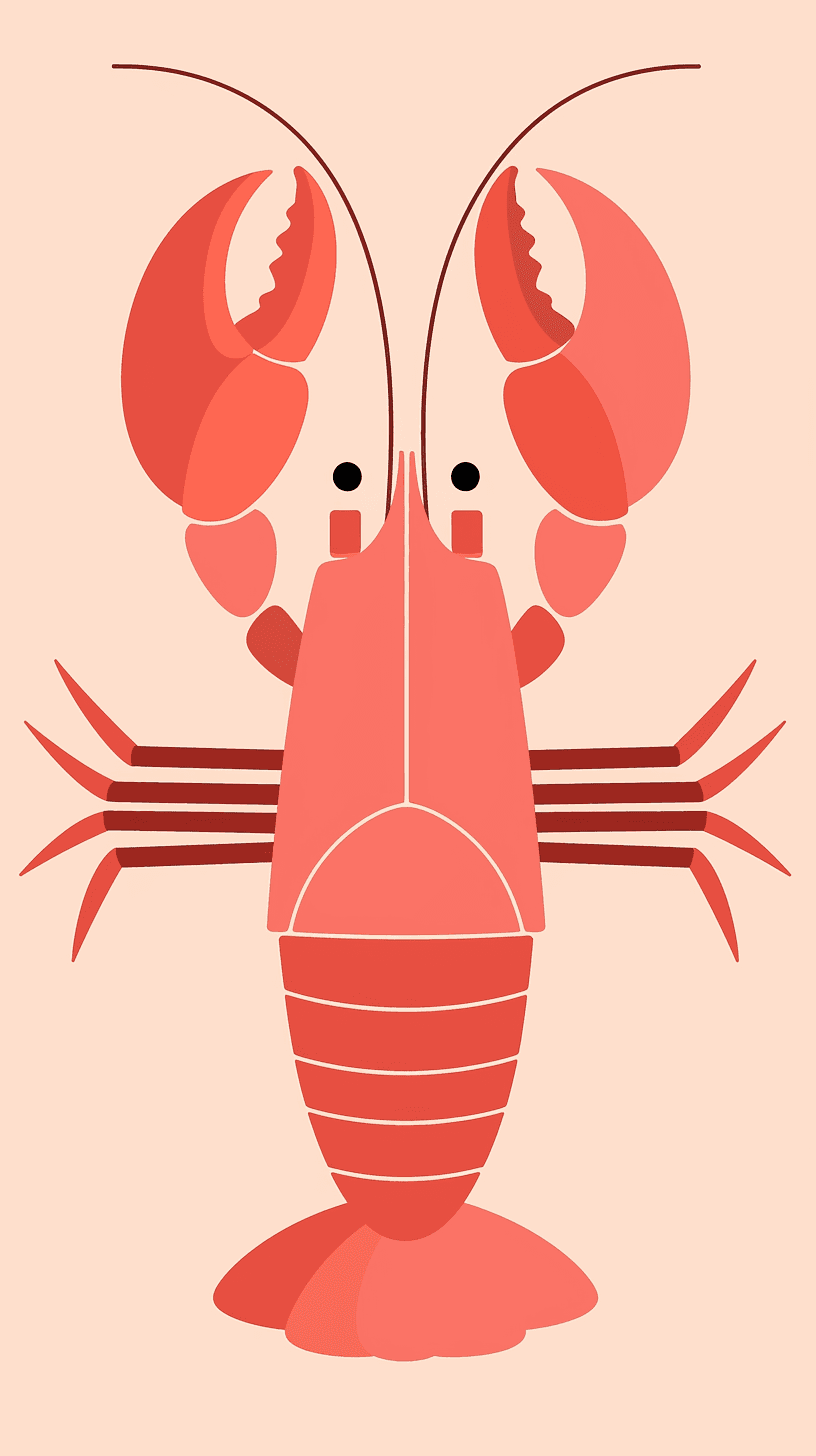 Lobster original repeating artwork