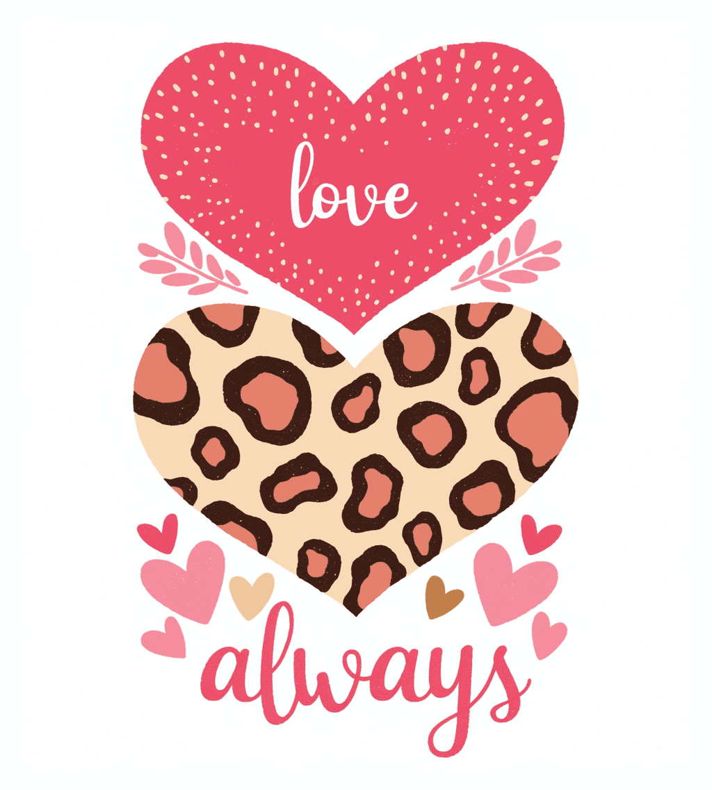 Sweet Cool Heart Fair original repeating artwork