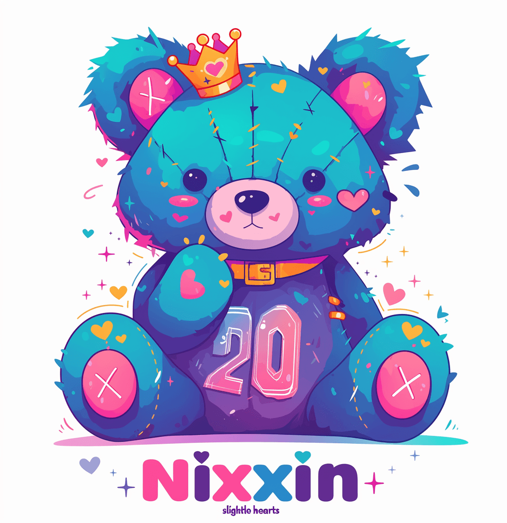 Sweet Cool Bear Bright original repeating artwork