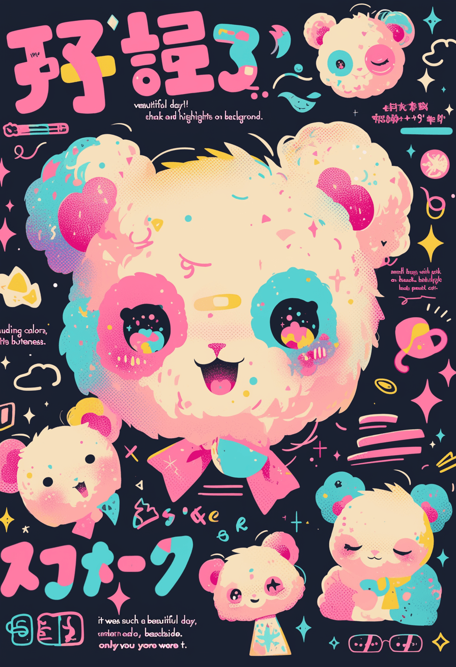 Street Bear Blast original repeating artwork