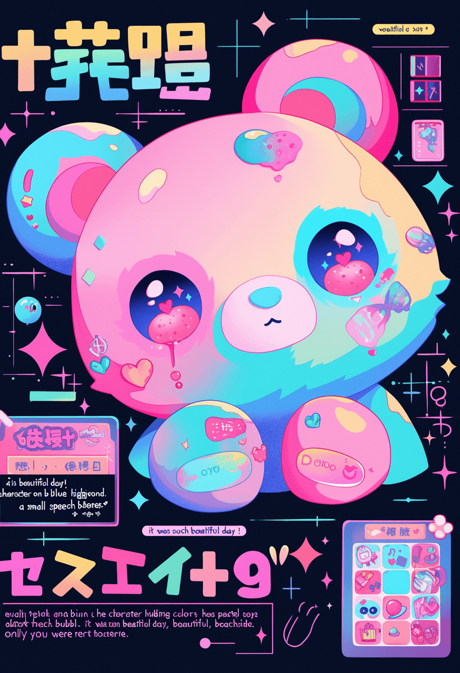 Street Bear Shine original repeating artwork