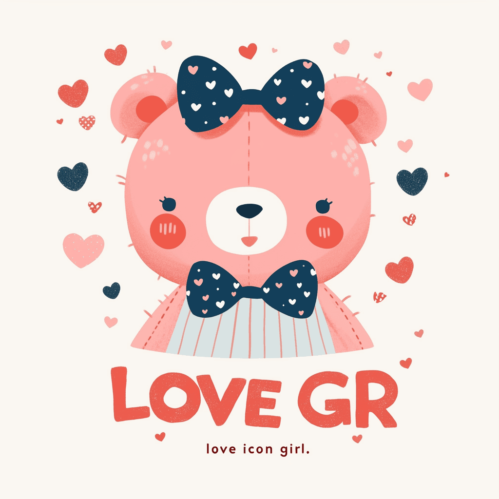 Sweet Cool Bear Rhythm original repeating artwork