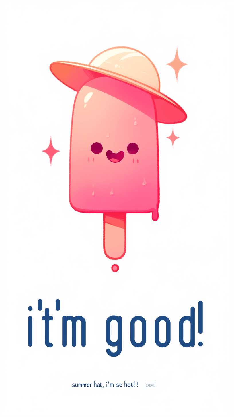 Sweet Cool Ice Cream Parade original repeating artwork