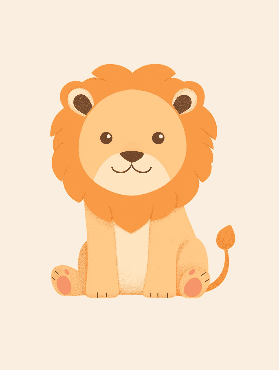 Lion original repeating artwork