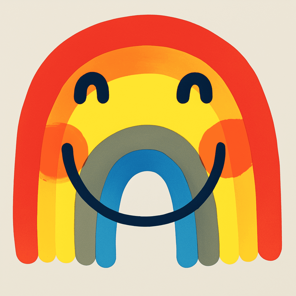 Sweet Cool Rainbow Club original repeating artwork