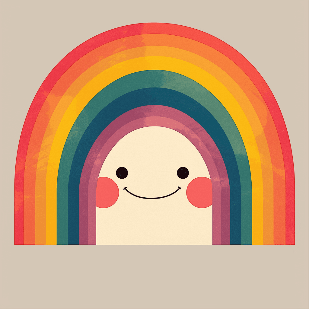 Sweet Cool Rainbow Crew original repeating artwork