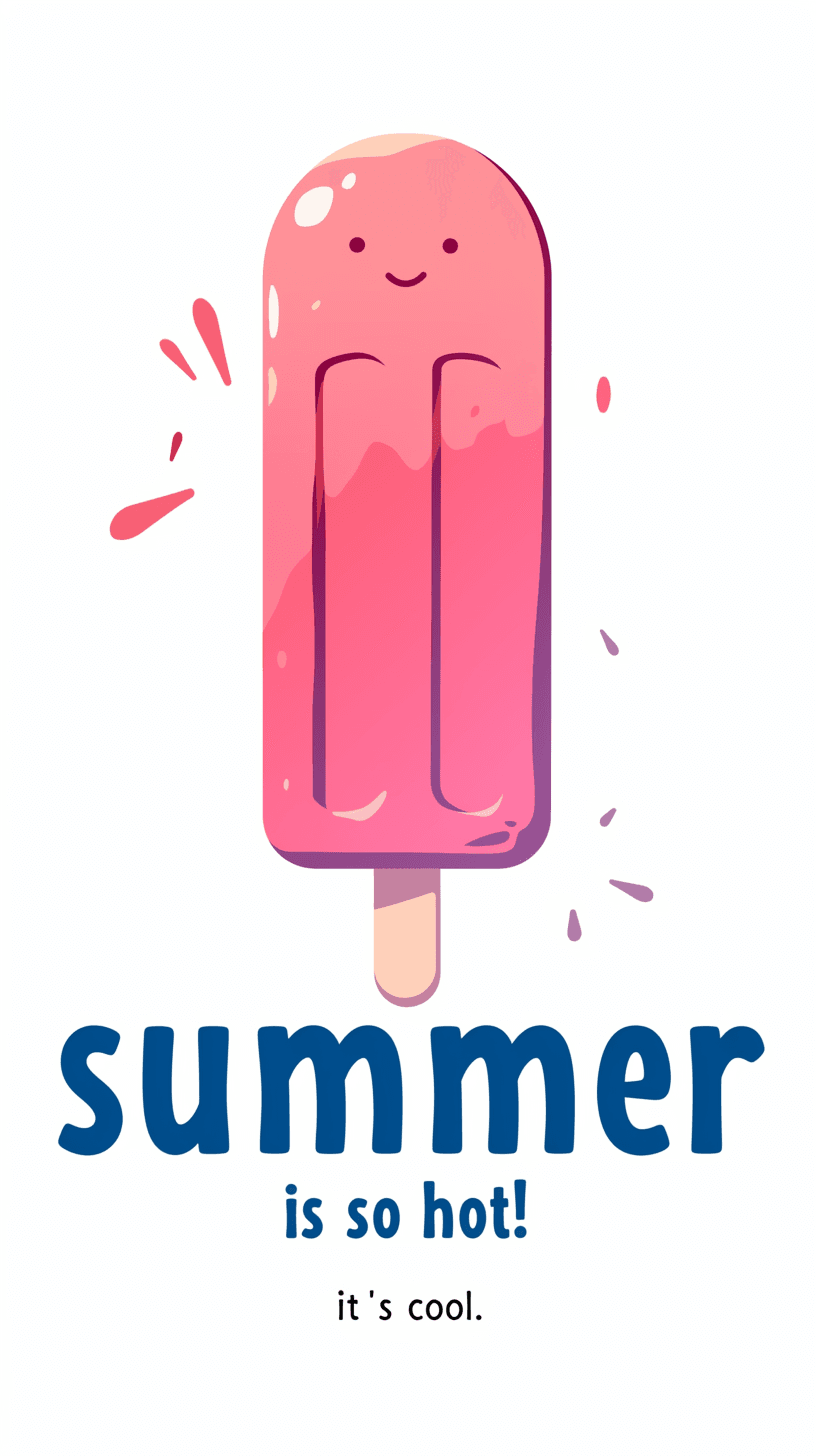 Sweet Cool Ice Cream Picnic original repeating artwork