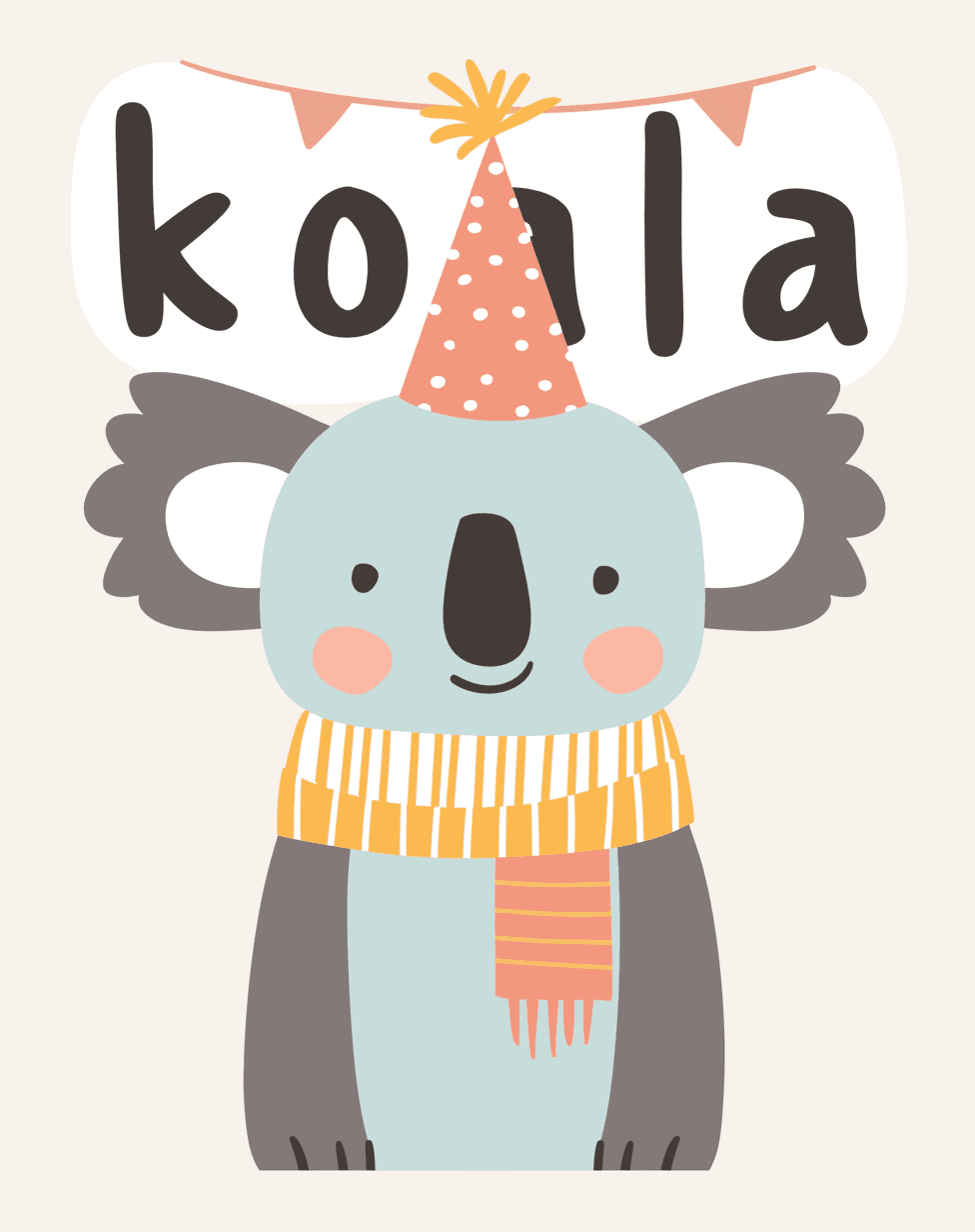 Koala Session original repeating artwork