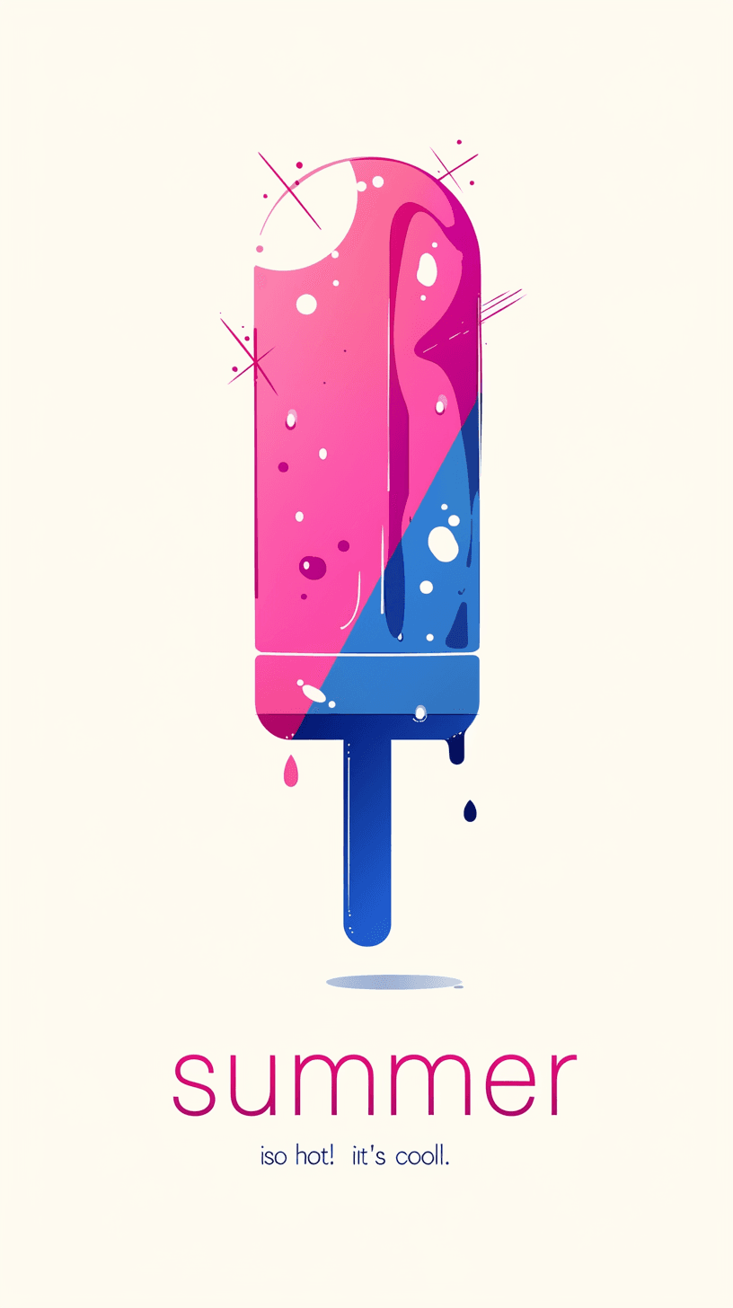 Sweet Cool Ice Cream Team original repeating artwork