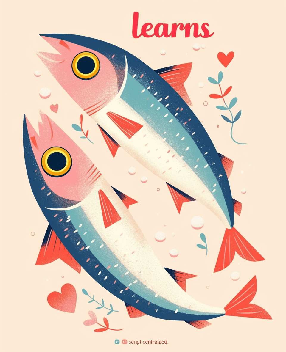 Sweet Cool Fish Collective original repeating artwork