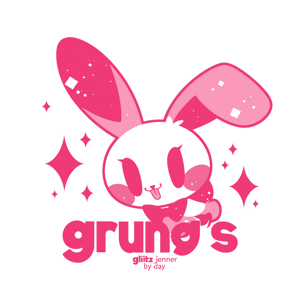 Sweet Cool Bunny Gleam original repeating artwork
