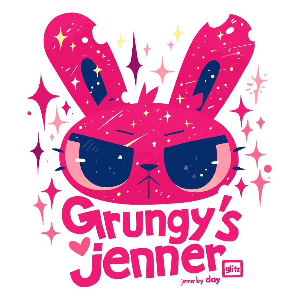 Sweet Cool Bunny Fizz original repeating artwork