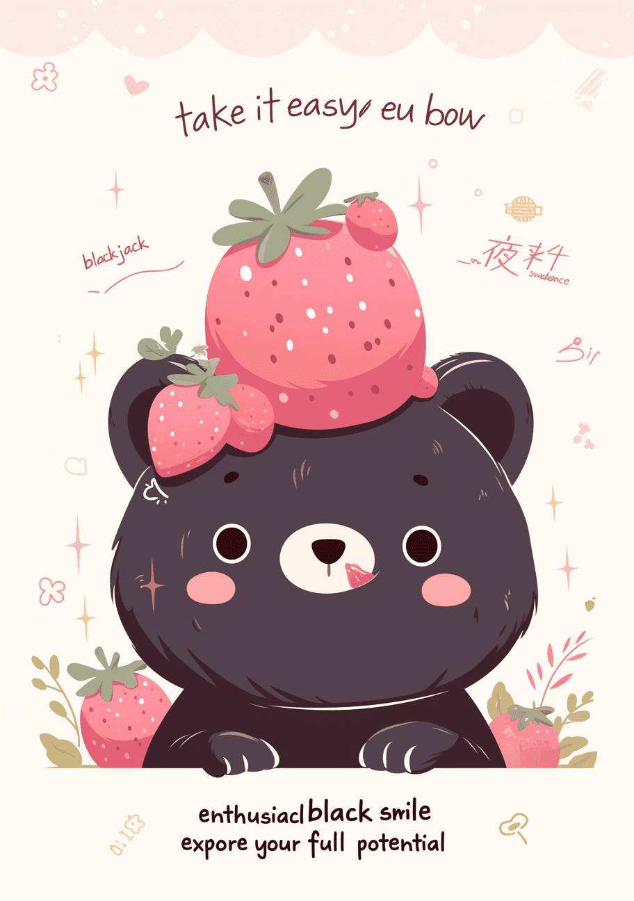 Sweet Cool Bear Pastel original repeating artwork