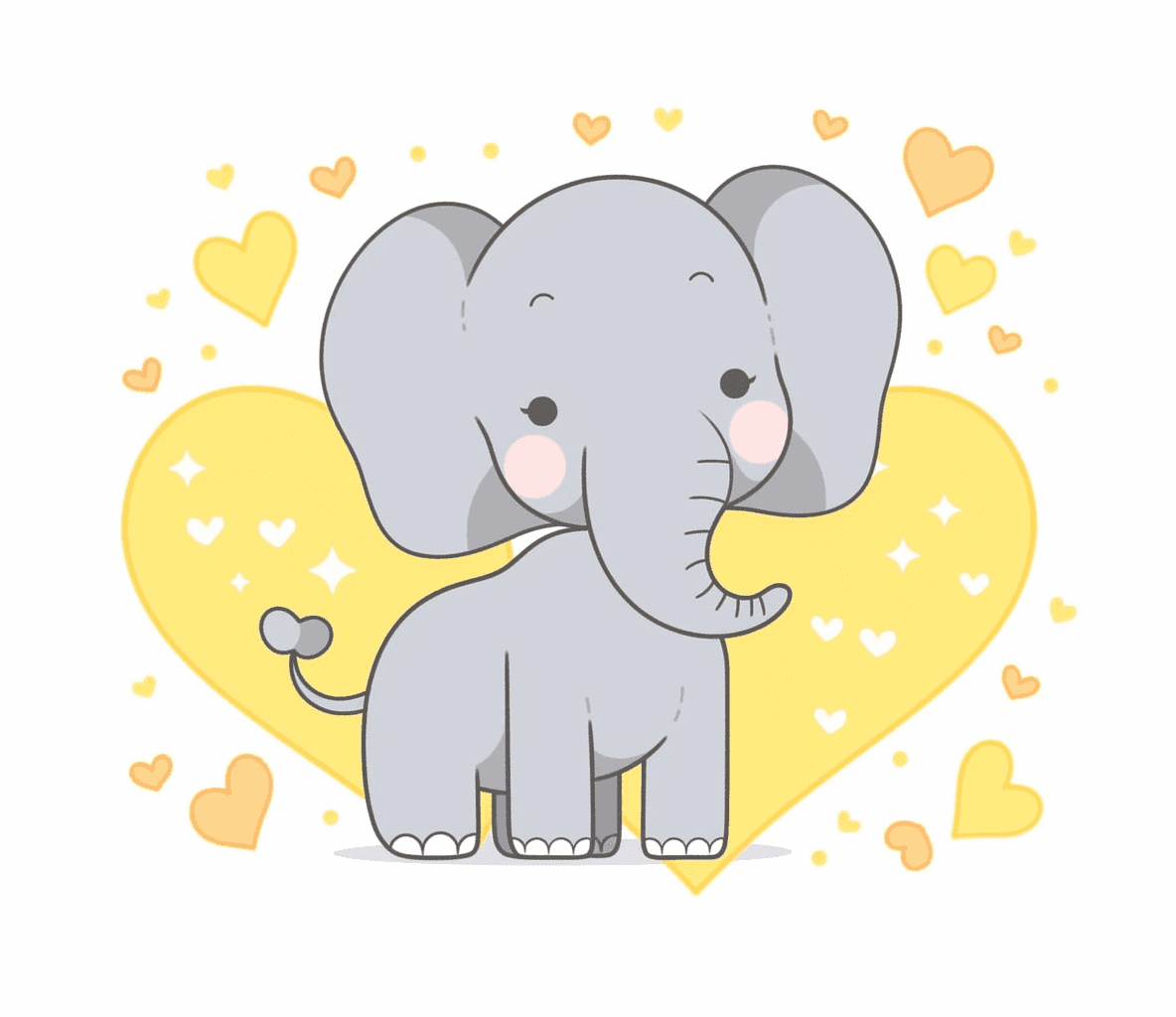Elephant Bold original repeating artwork