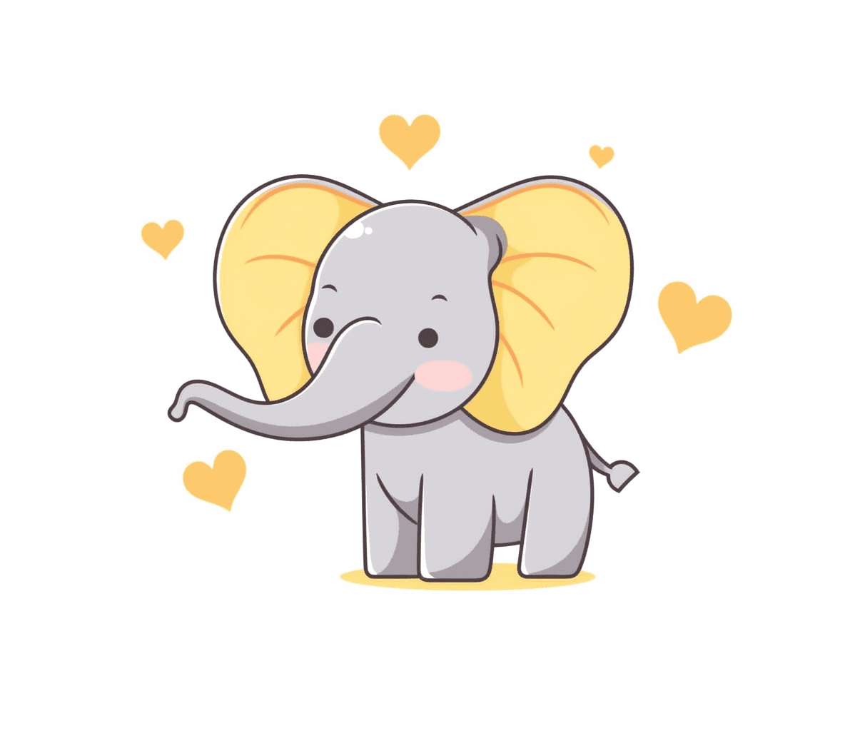 Elephant Shine original repeating artwork