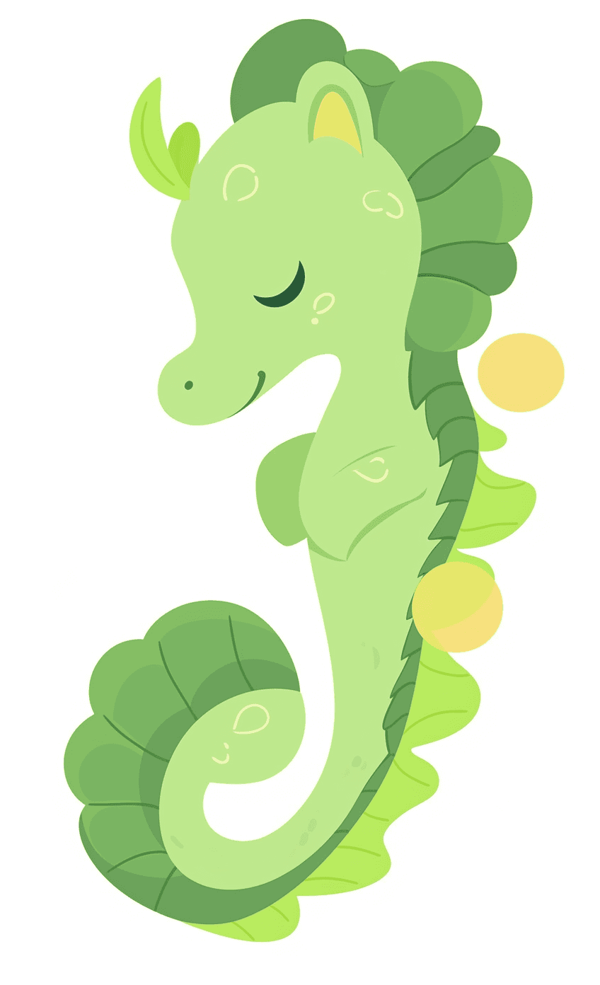 Seahorse Club original repeating artwork