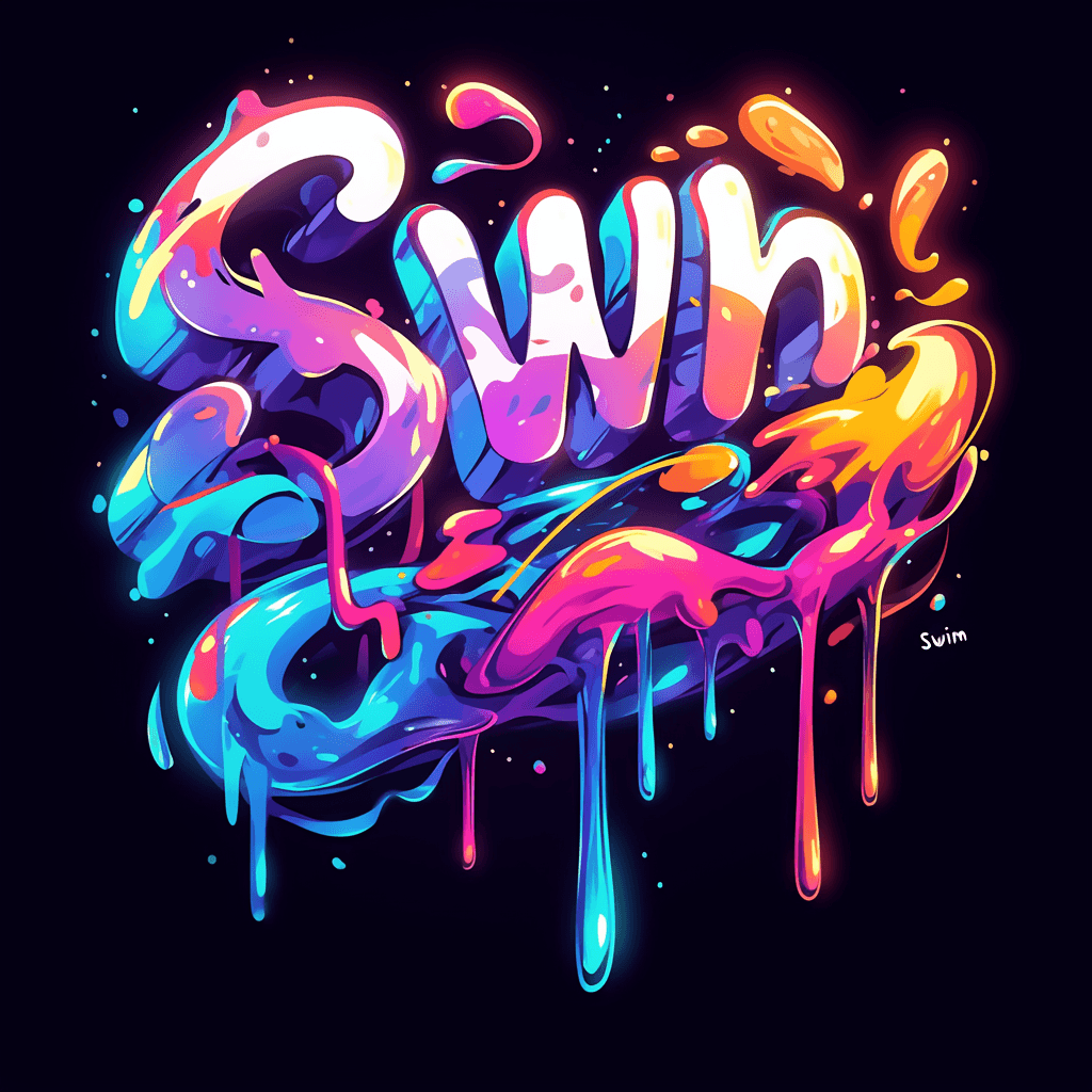 Sweet Cool Letter Go original repeating artwork