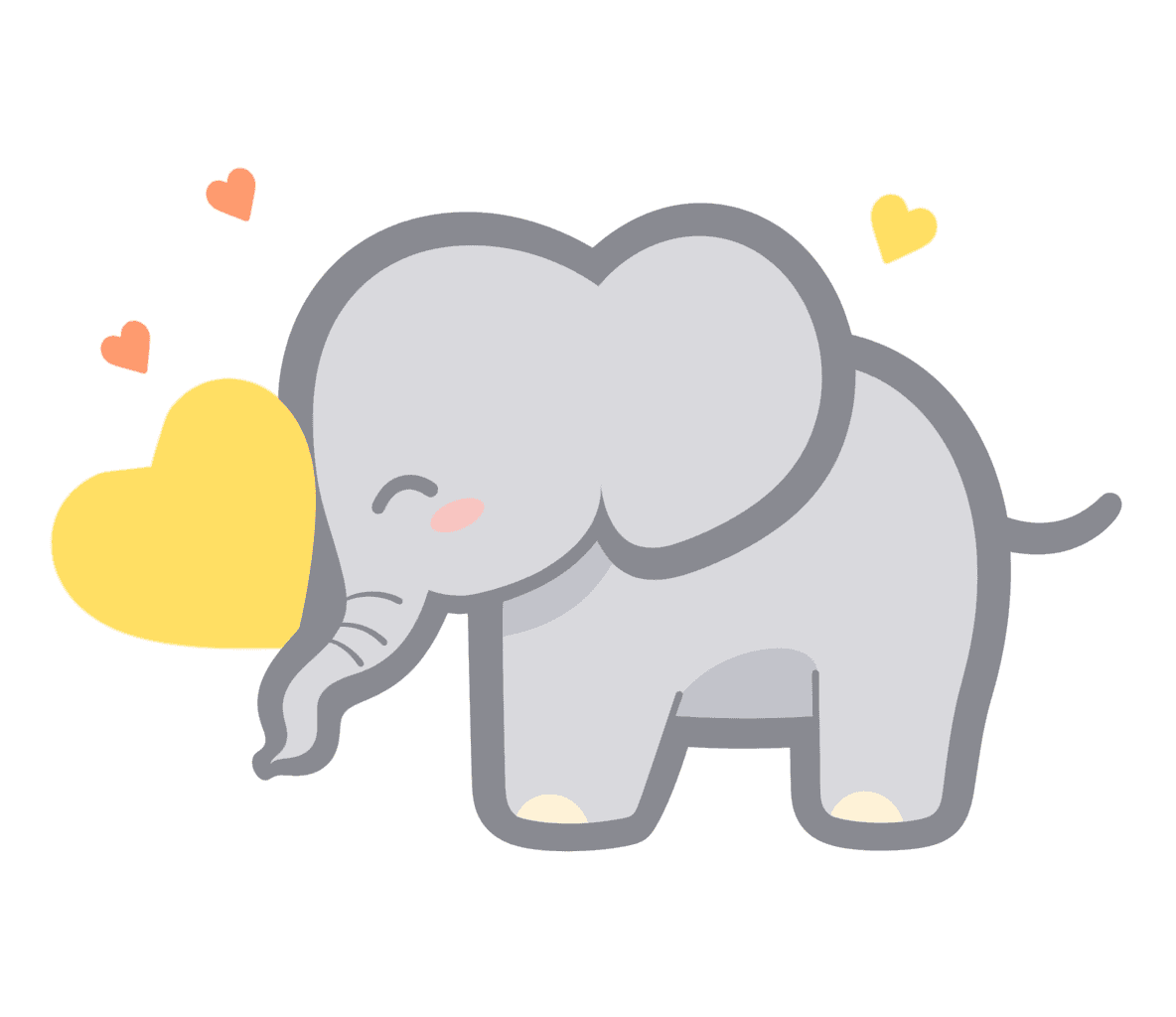 Elephant Dusk original repeating artwork