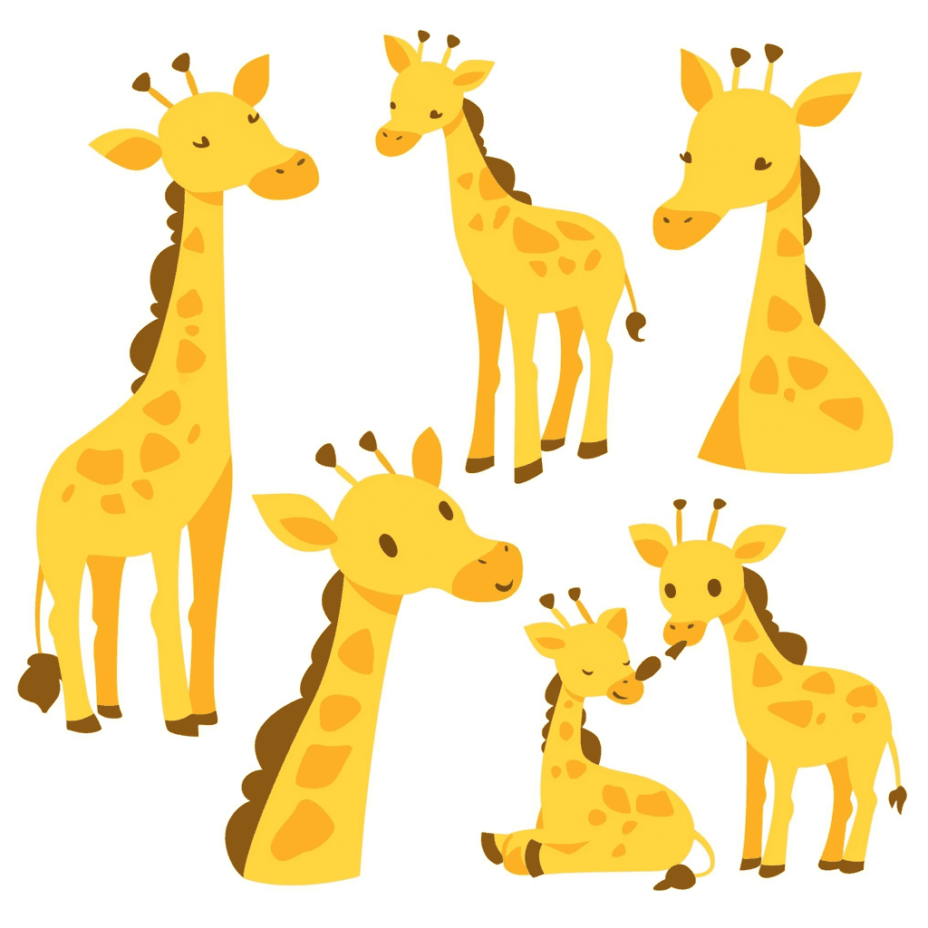 Giraffe Groove original repeating artwork
