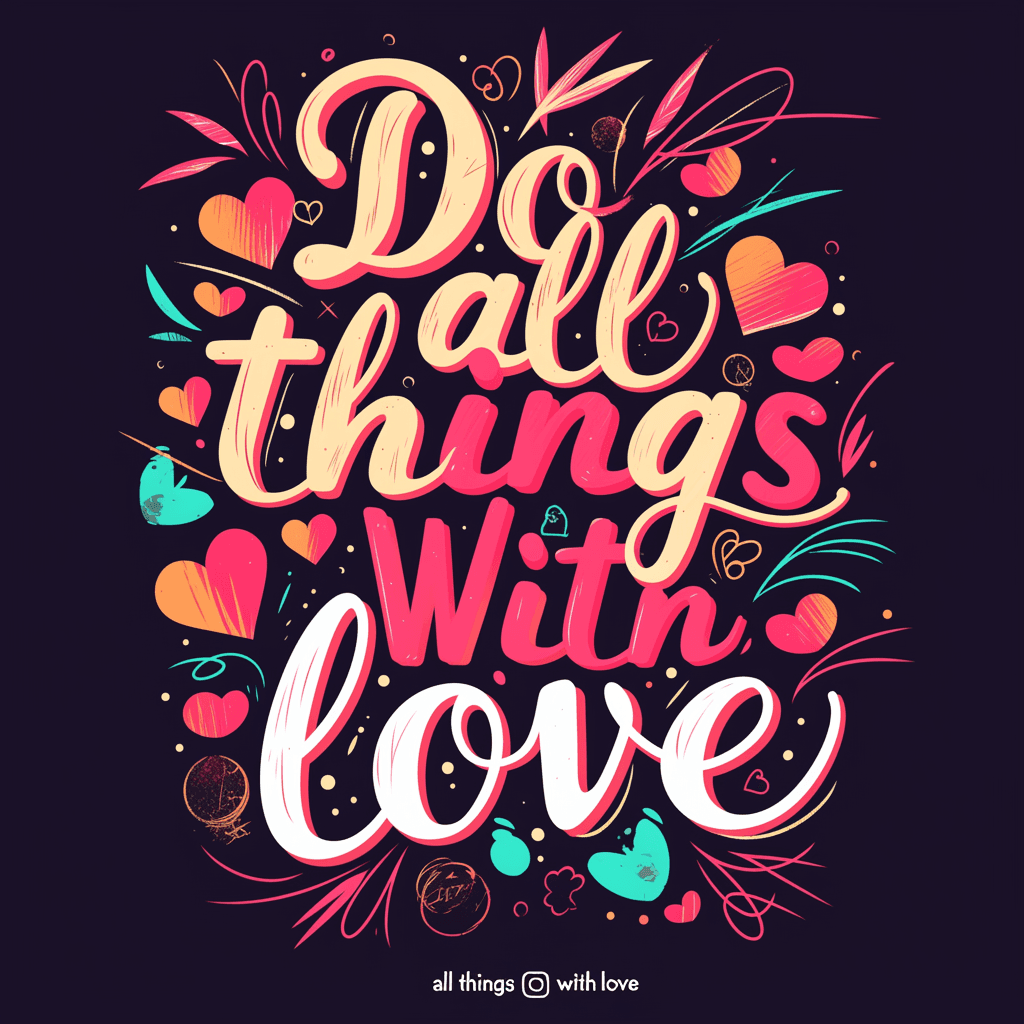 Sweet Cool Letter Series original repeating artwork