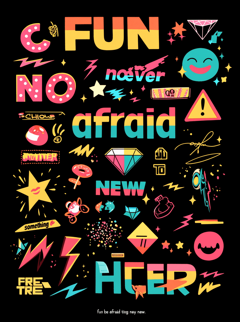 Sweet Cool Letter 235 original repeating artwork