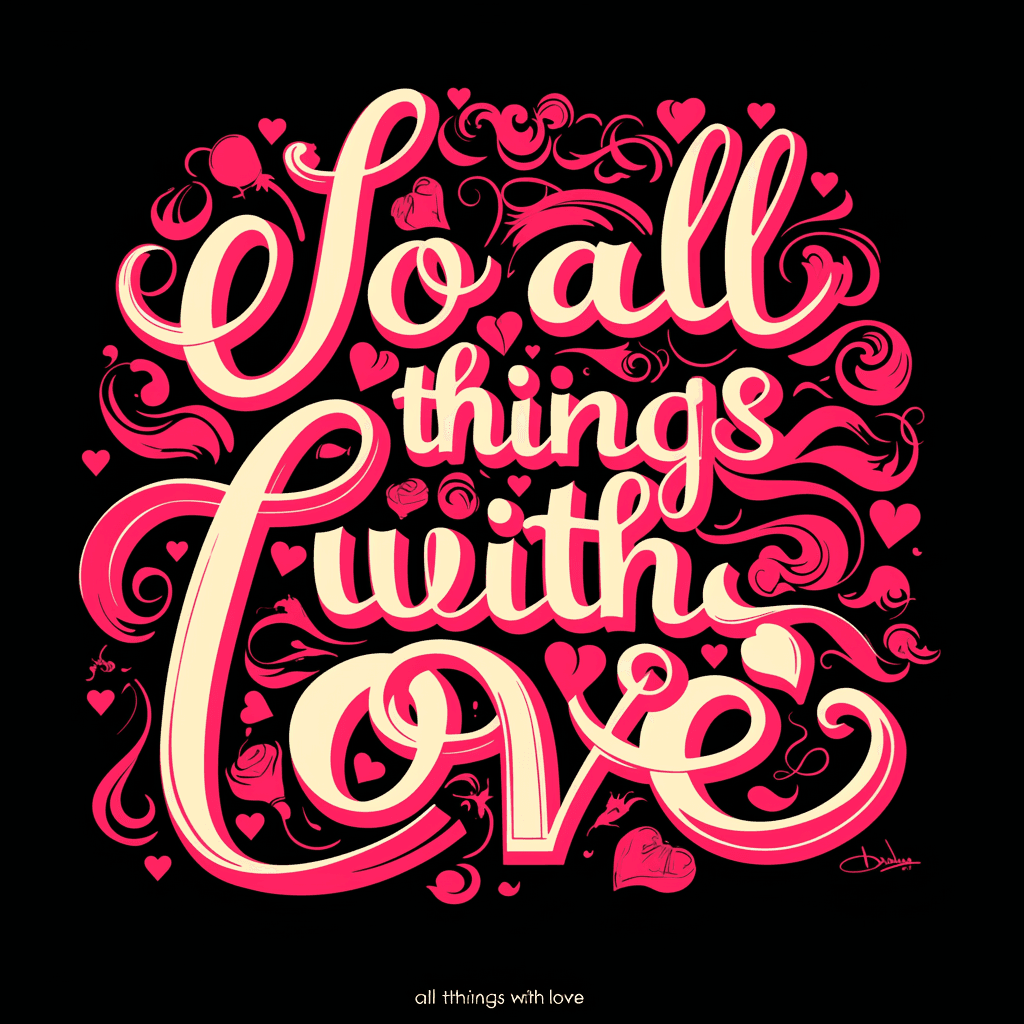 Sweet Cool Letter 137 original repeating artwork