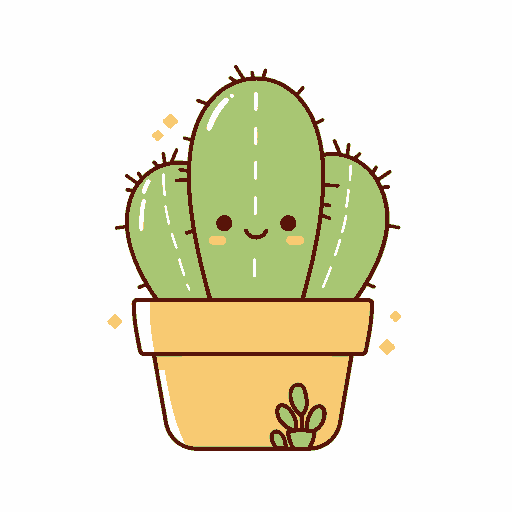 Cactus Kick original repeating artwork