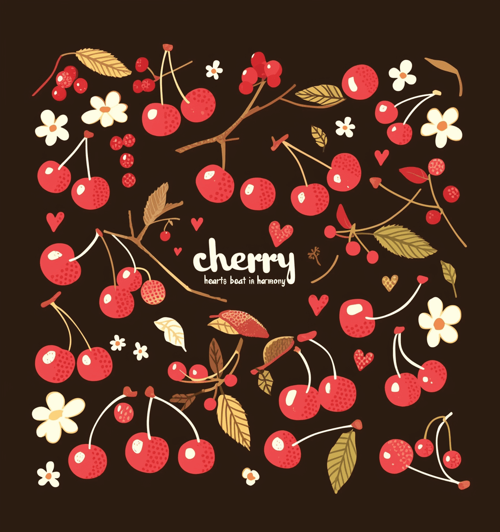 Sweet Cool Cherry original repeating artwork