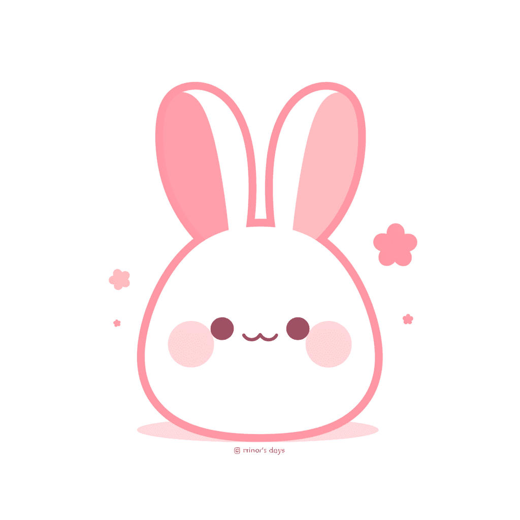 Sweet Cool Bunny Picnic original repeating artwork