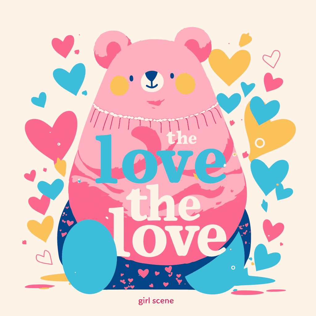 Sweet Cool Bear Gang original repeating artwork
