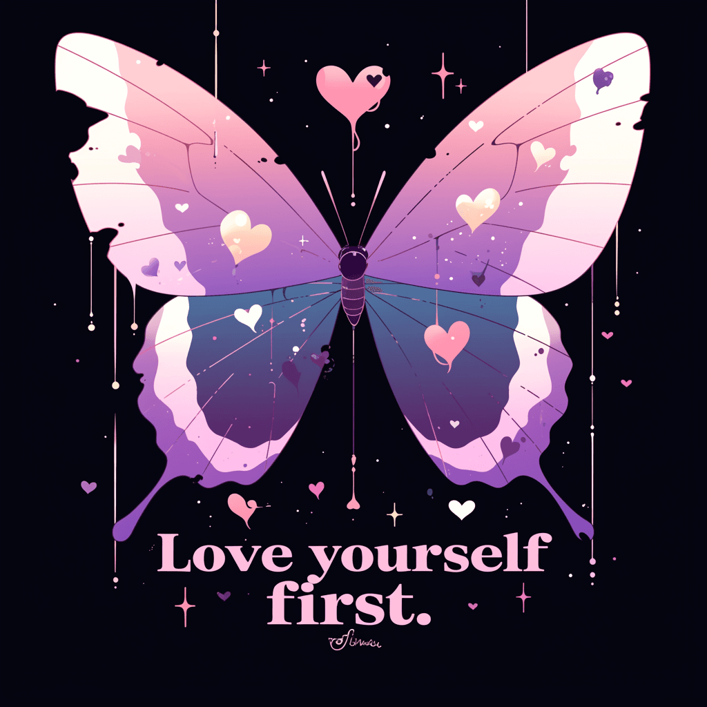 Sweet Cool Butterfly original repeating artwork