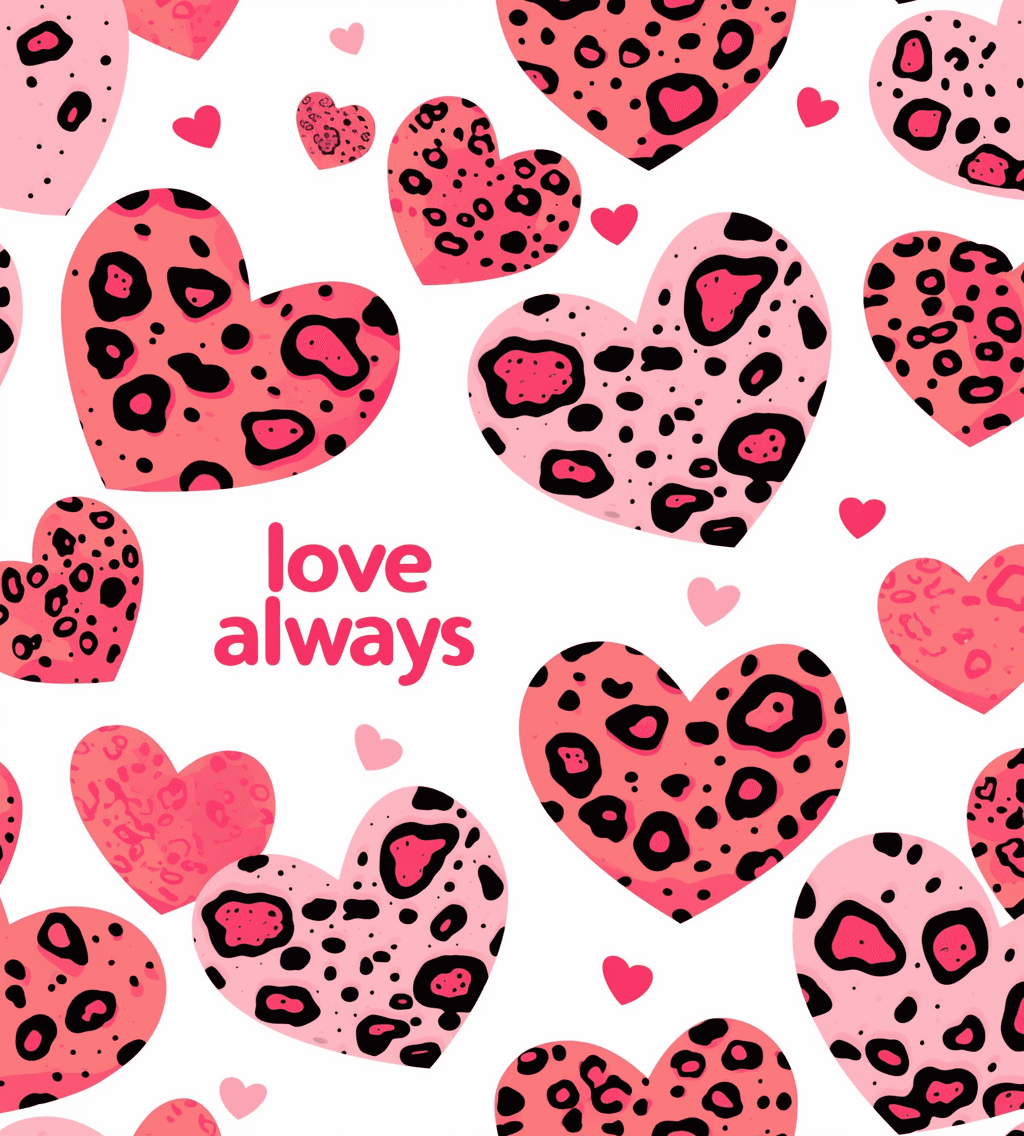 Sweet Cool Heart Team original repeating artwork