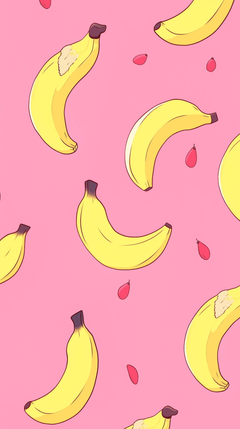 Banana Picnic original repeating artwork