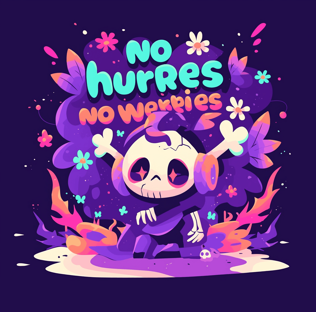 Sweet Cool Skull Spark original repeating artwork