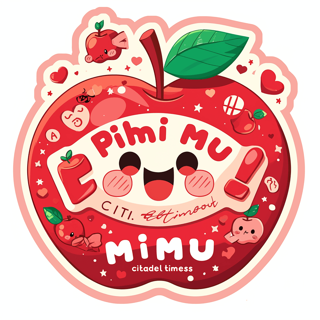 Sweet Cool Apple Parade original repeating artwork