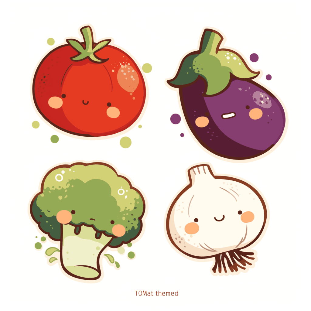 Veggies Glide original repeating artwork