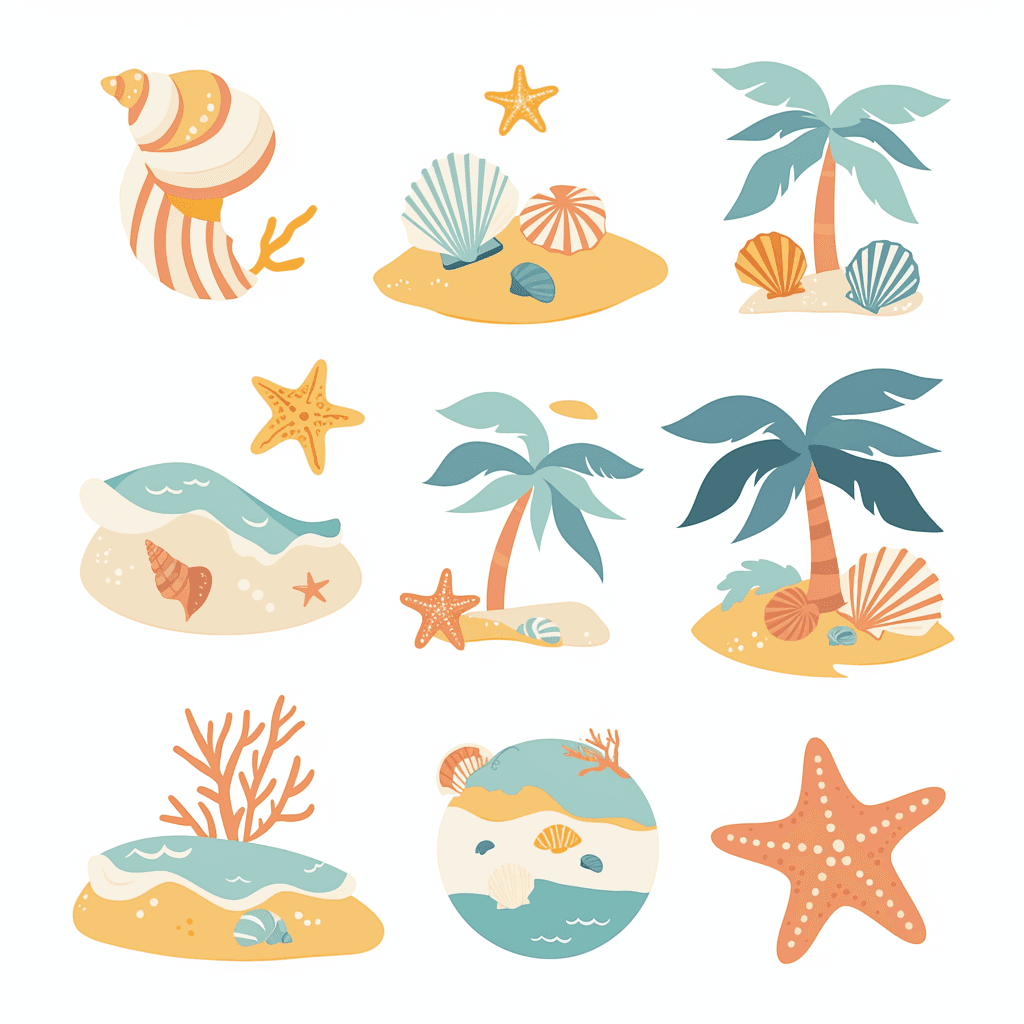 Starfish original repeating artwork