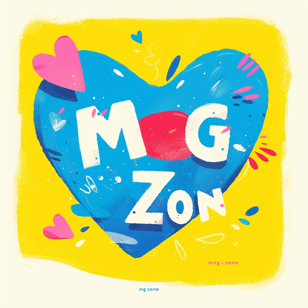 Sweet Cool Heart Echo original repeating artwork